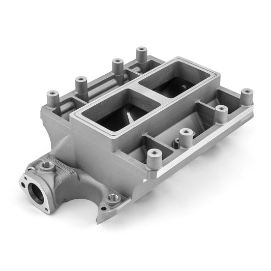 Ford SB 289 302 Windsor 6-71 8-71 Supercharger Aluminum Intake Manifold [Satin]
