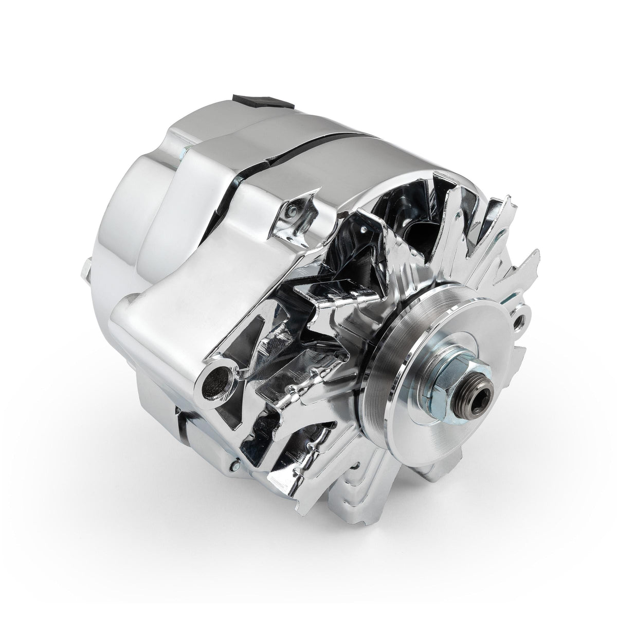 Universal 7127 GM 10SI V-Belt 100 Amp 3 Wire Internal Regulator Alternator [Chrome]