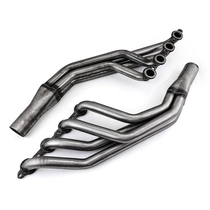 Chevy LS Camaro 10-14 Raw Steel Exhaust Headers O2 Sensor Insertion