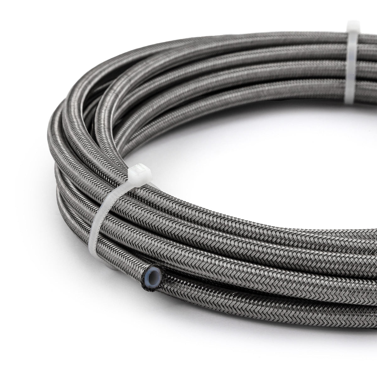 -4 AN PTFE Braided Stainless Steel Hose Line [20 ft. Length]