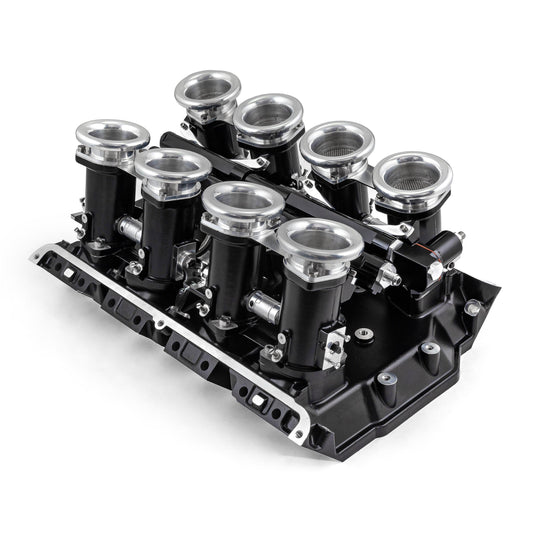 Ford FE 390 427 428 Downdraft EFI Stack Intake Manifold System Complete [Black]