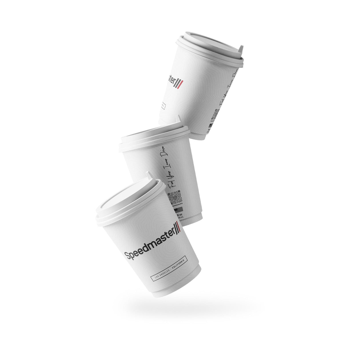 Speedmaster 8oz Double Wall Insulated Coffee Cups - Pack of 25 [White]