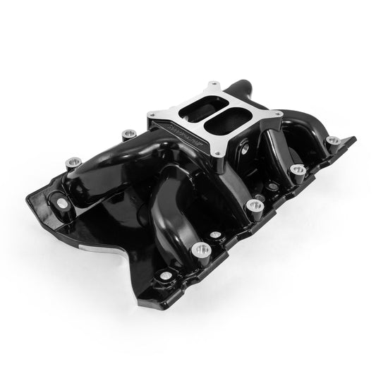 Ford 351C Cleveland 3V (4V w/Tongues) MID-AIR™ MidRise Intake Manifold [Black]