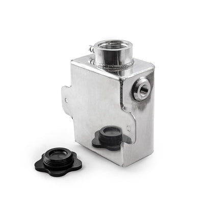 Universal Aluminum Fabricated Coolant Expansion Tank Polished With Billet Neck