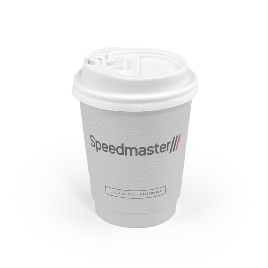 Sipper Lid for 8oz Coffee Cups - Pack of 25 [White]