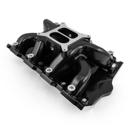 Ford 351W Block Cleveland 3V Heads Clevor MID-AIR™ MidRise Intake Manifold [Black]