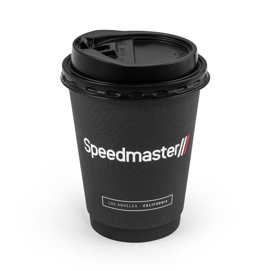 Sipper Lid for 12oz Coffee Cups  - Pack of 25 [Black]