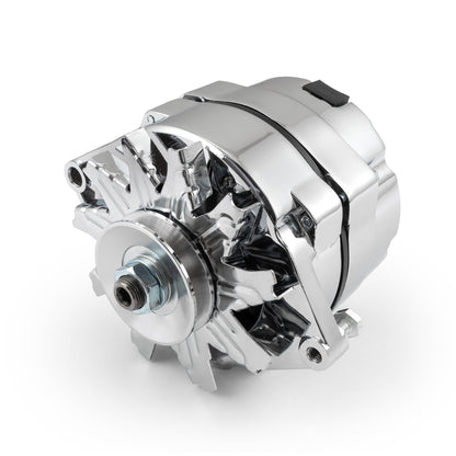 Universal 7127 GM 10SI V-Belt 100 Amp 3 Wire Internal Regulator Alternator [Chrome]