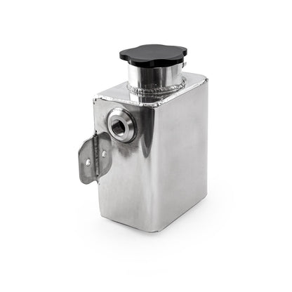 Universal Aluminum Fabricated Coolant Expansion Tank Polished With Billet Neck