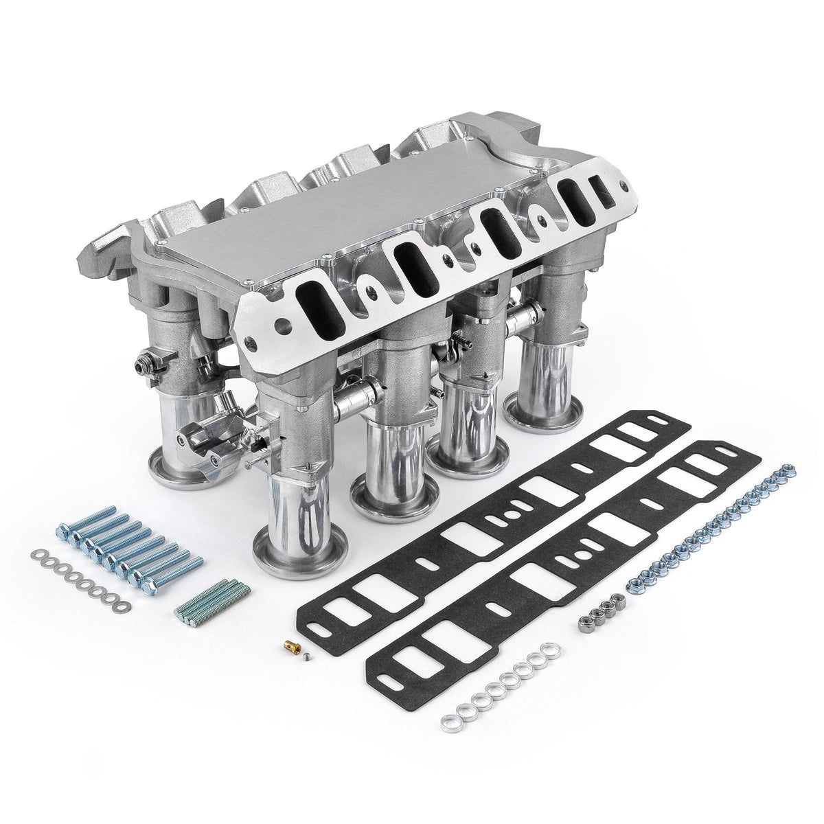 Ford 351W Windsor Downdraft 8 Stack EFI Intake Manifold System Complete Polished
