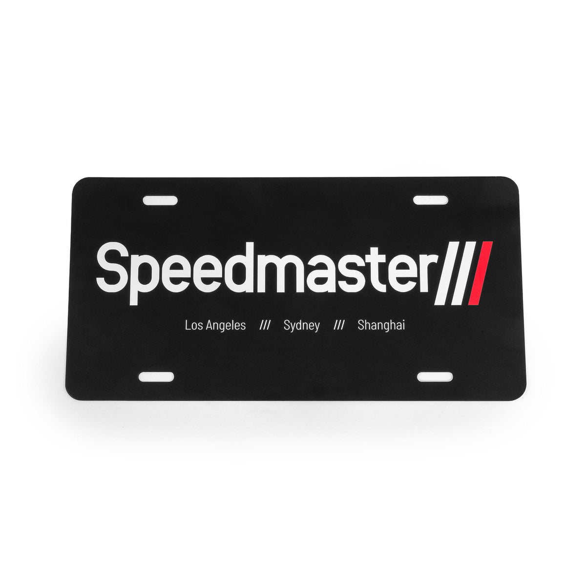 Speedmaster Aluminum License Plate for Vehicles
