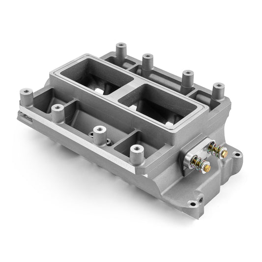 Ford SB 289 302 Windsor 6-71 8-71 Supercharger Aluminum Intake Manifold [Satin]