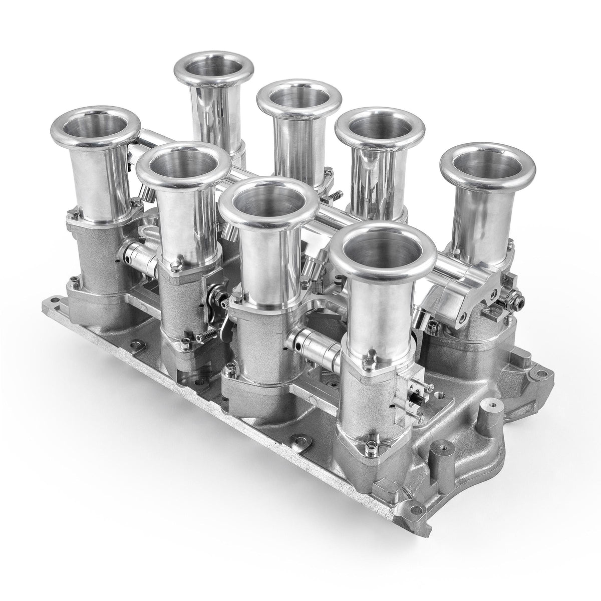 Ford 351W Windsor Downdraft 8 Stack EFI Intake Manifold System Complete Polished