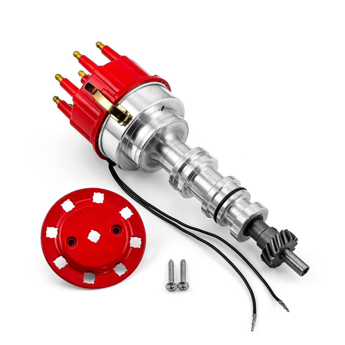 Ford Fe 390 427 428 8000 Series Pro Billet Distributor [Red]