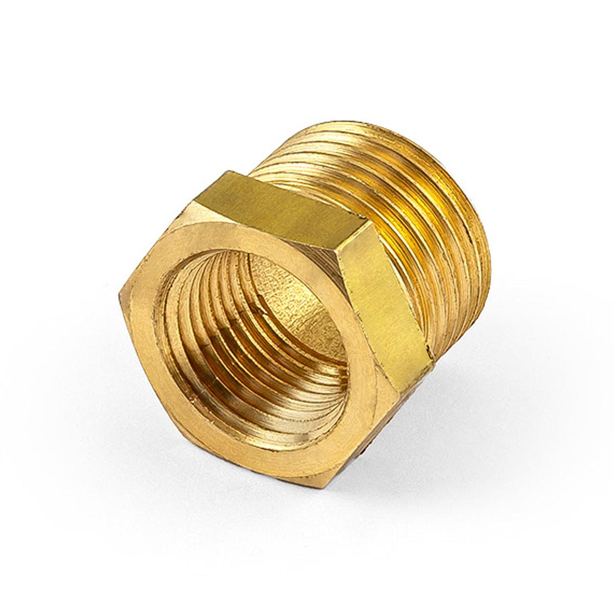 1/2" Npt to 3/8" Npt Straight Brass Reducer Only