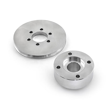 Ford SB 289 302 Windsor Supercharger Crank Hub 1v Groove Accessory Drive Pulley