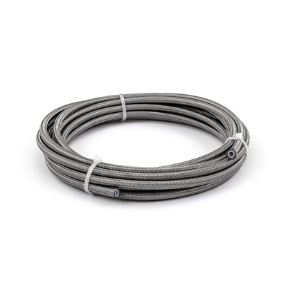 -4 AN PTFE Braided Stainless Steel Hose Line [20 ft. Length]