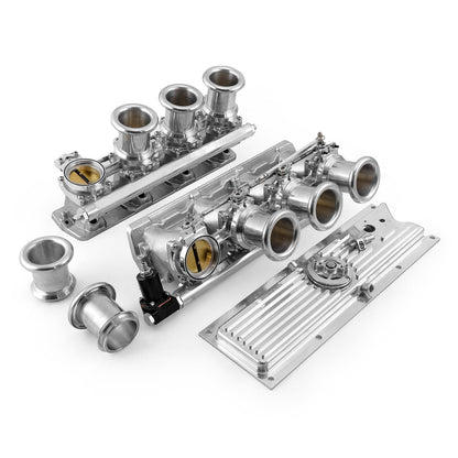 Chevy GM LS1 Downdraft EFI Stack Intake Manifold System Complete [Polished]