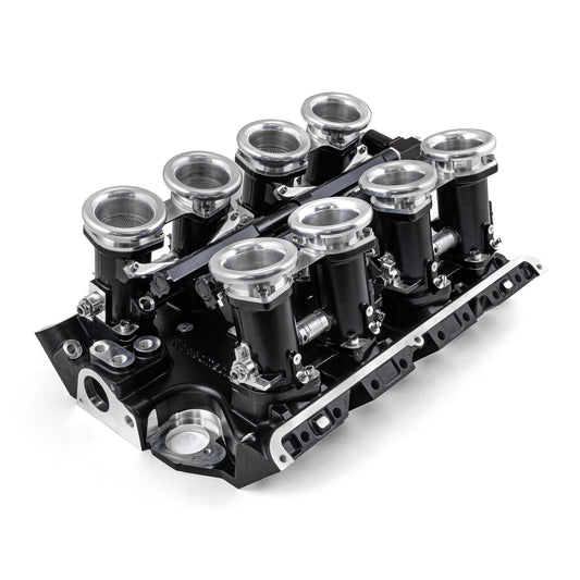 Ford FE 390 427 428 Downdraft EFI Stack Intake Manifold System Complete [Black]