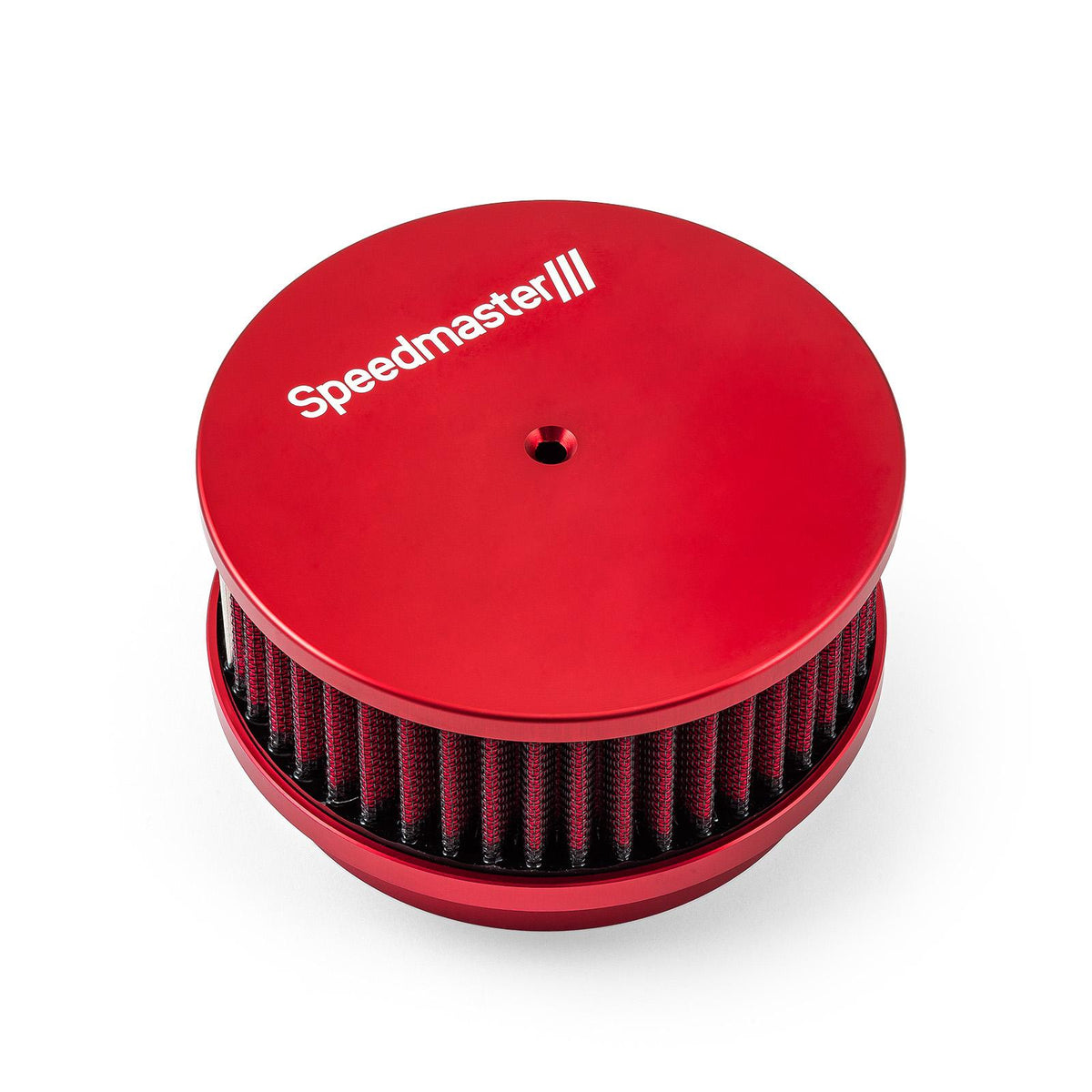 6" x 2" Washable Filter Billet Aluminum Air Cleaner Assembly Kit - Red
