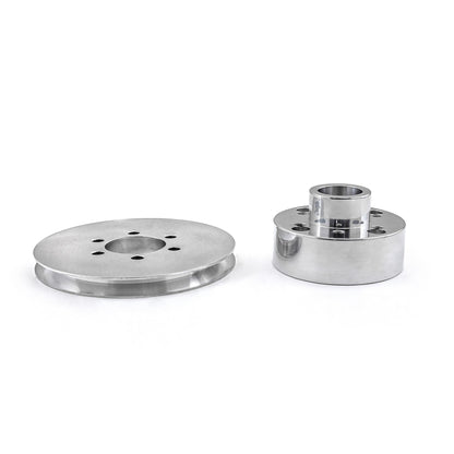 Ford SB 289 302 Windsor Supercharger Crank Hub 1v Groove Accessory Drive Pulley