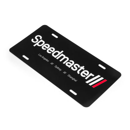 Speedmaster Aluminum License Plate for Vehicles