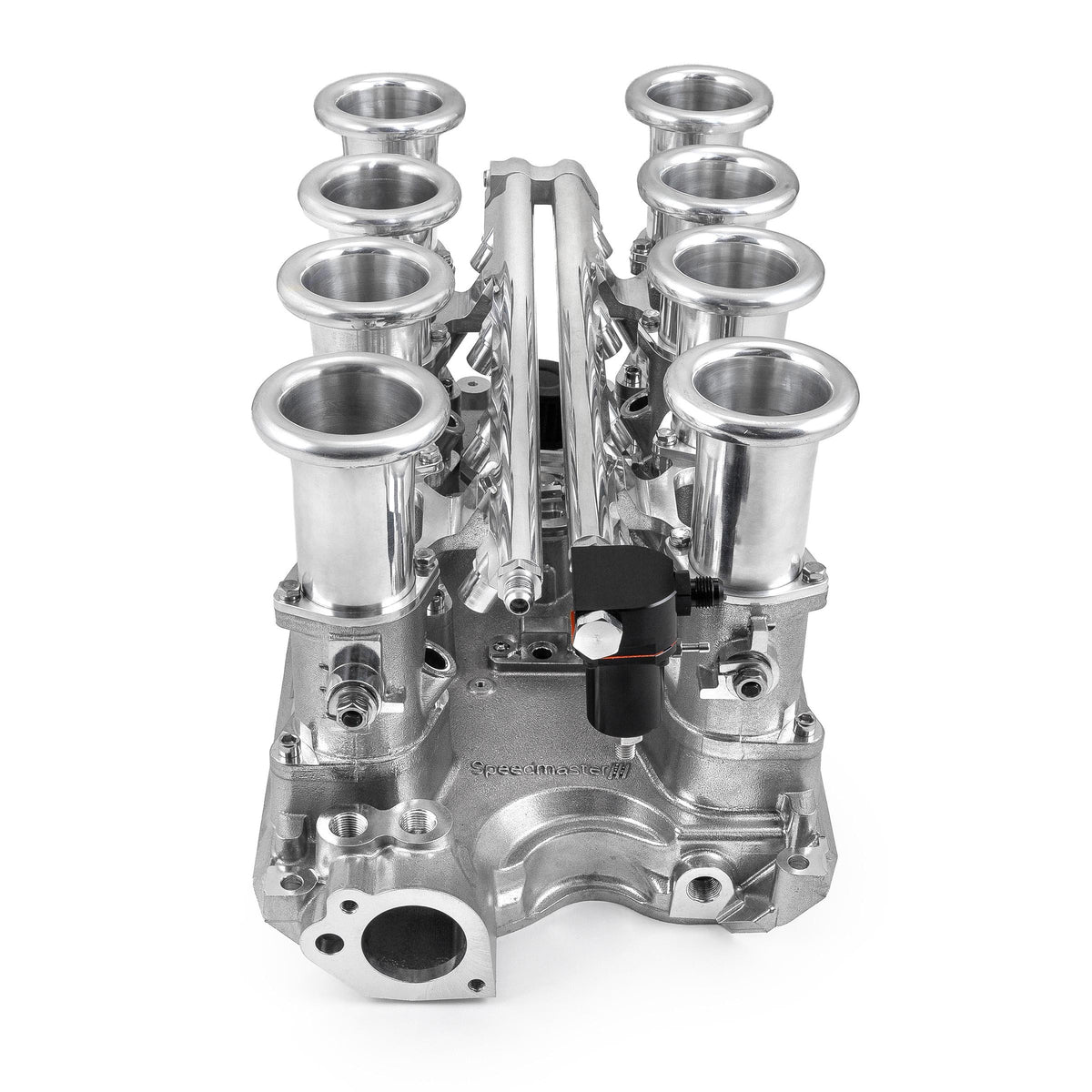 Ford 351W Windsor Downdraft 8 Stack EFI Intake Manifold System Complete Polished