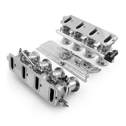 Chevy GM LS1 Downdraft EFI Stack Intake Manifold System Complete [Polished]