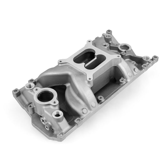 Chevy SBC 350 Vortec MID-AIR™ MidRise Aluminum Intake Manifold [Satin]