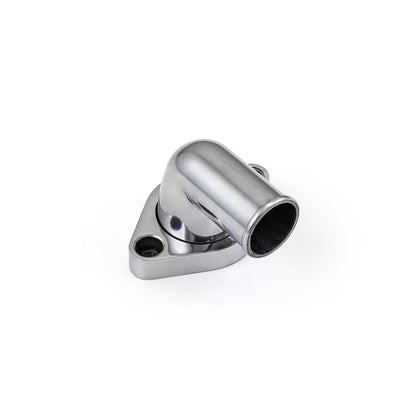 Chevy SBC 350 90 Degree Swivel Aluminum Thermostat Housing Water Neck Polished