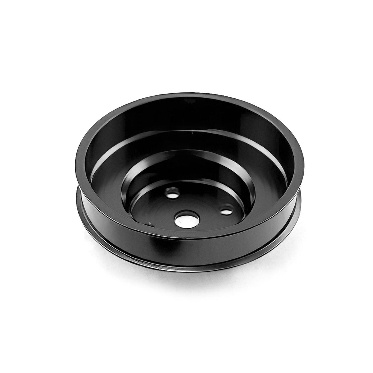 1979-1993 Ford 5.0L Steel Serpentine 20% Underdrive Pulley Set Black