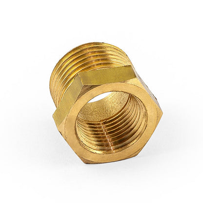 1/2" Npt to 3/8" Npt Straight Brass Reducer Only